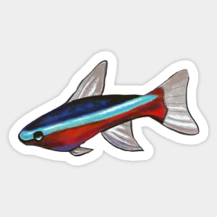 Neon Tetra Sticker